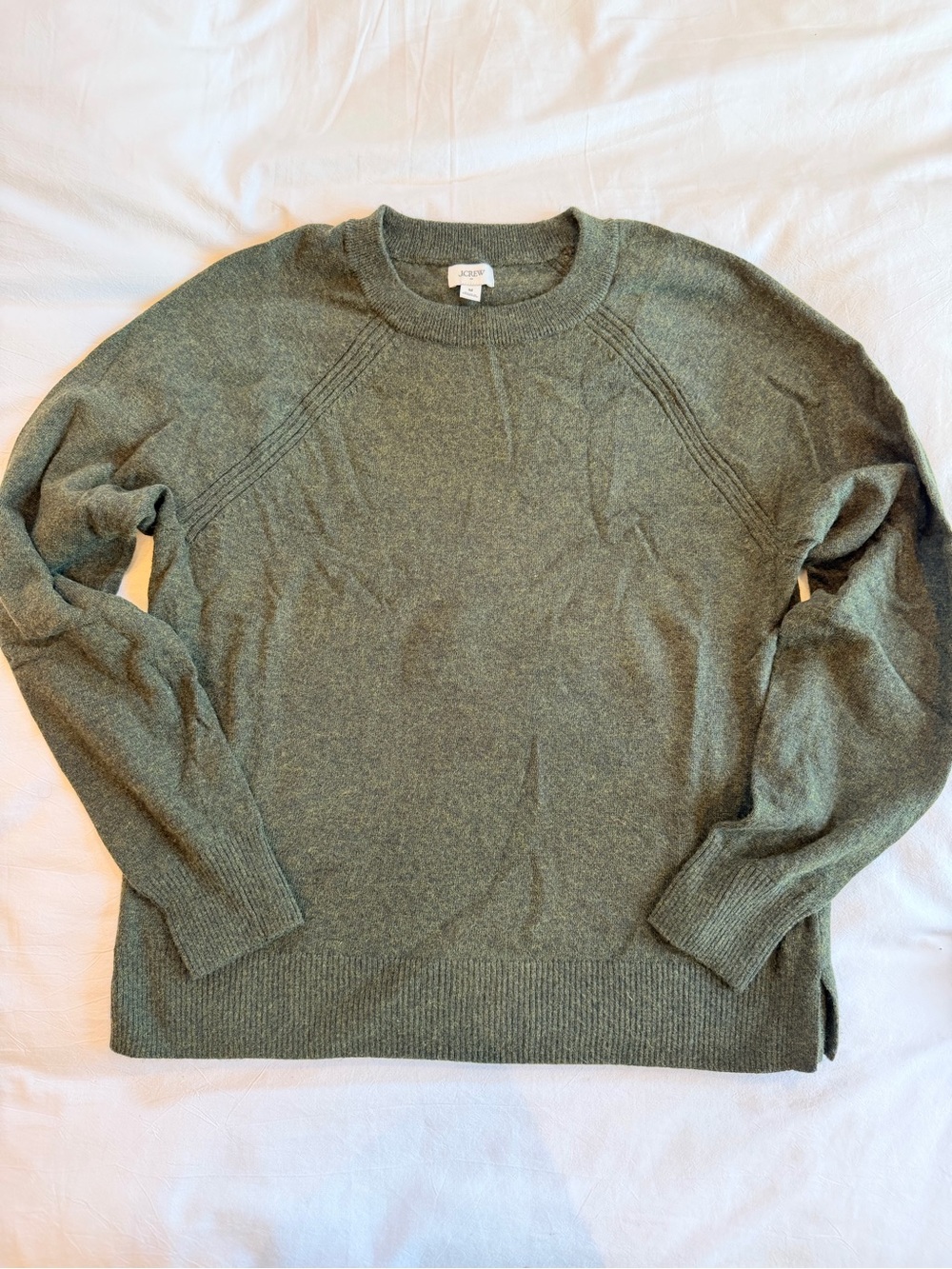 J. Crew Women’s Olive Green Crewneck Sweater